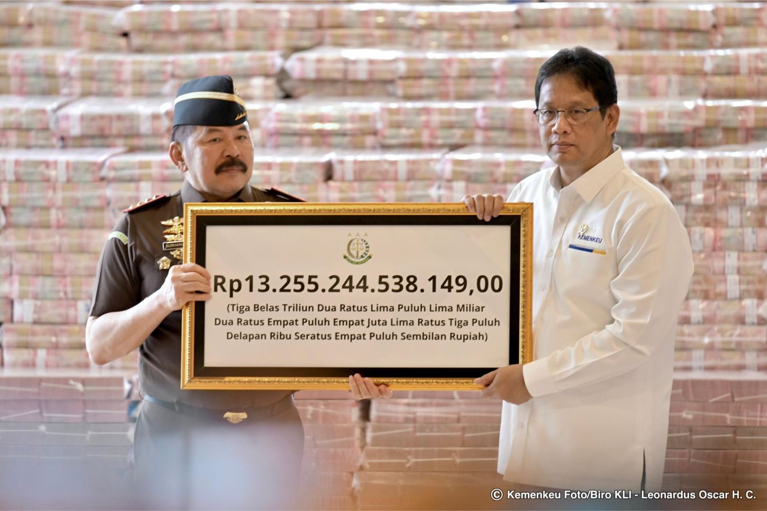 Penyerahan Uang Kerugian Negara Rp 13,255 Triliun, Sebuah Langkah Penting